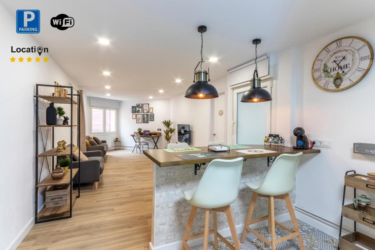 Apt In The Old Town With Cool Terrace!! Private Parking Bilbao Exteriör bild